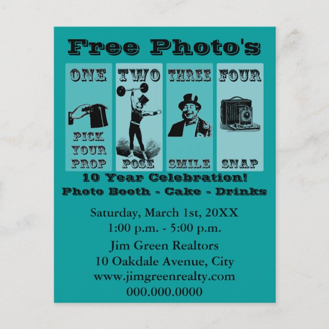 Foto Prop Sign Flyer (Vorne)