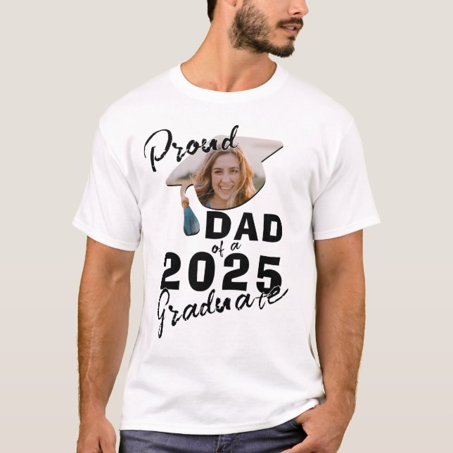 Foto Proud Vater 2025 Absolvent T-Shirt (Vorderseite)