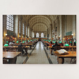Foto-Puzzle der öffentlichen Boston-Bibliothek