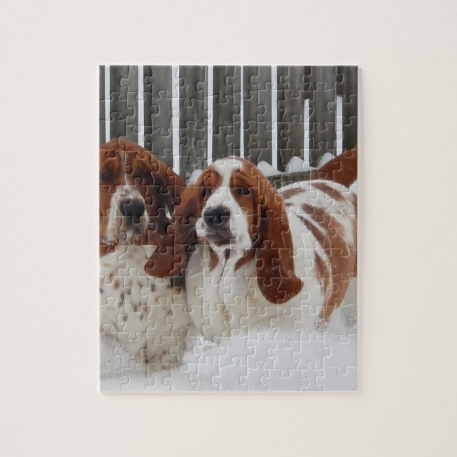Foto-Puzzlespiel des Dachshund-Jagdhund-8x10 mit (Vertikal)