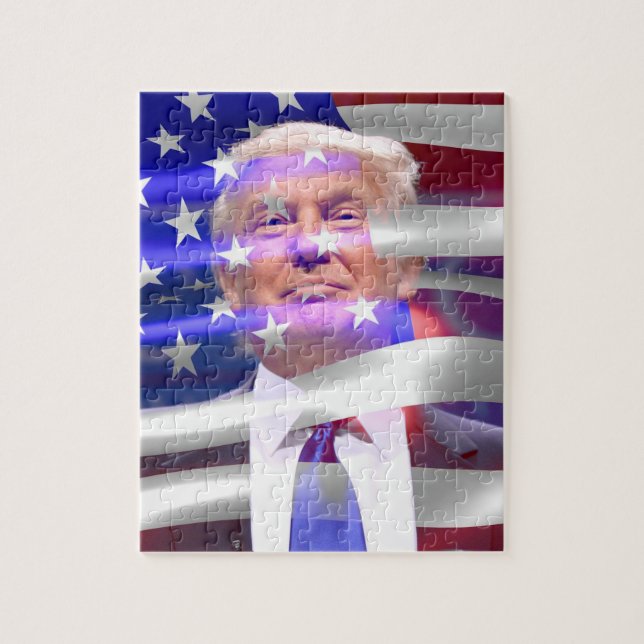 Foto-Puzzlespiel Donald Trump 8x10 mit (Vertikal)