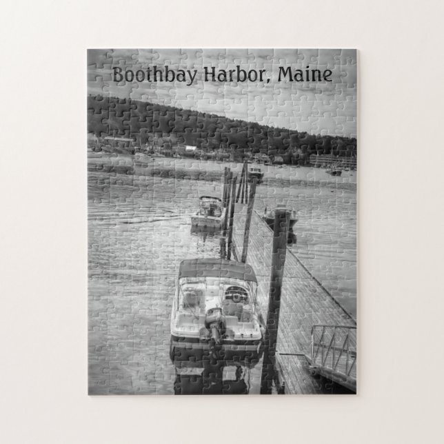Foto-Puzzlespiel w/Box Dockside Boothbay (Vertikal)