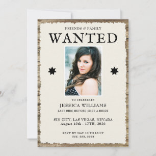Foto & QR-Code Bachelorette Einladung