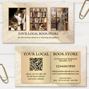 Foto-QR-Code Bücher Einzelhandelsgeschäft Visitenkarte