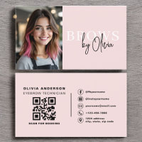 Foto QR Code Eyebrows Brows Artist Blush Pink