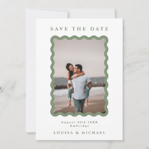 Foto QR-Code Hochzeitscodierung für den grünen und Save The Date