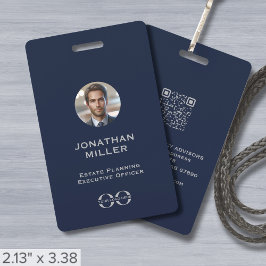 Foto QR-Code Mitarbeiter-ID-Abzeichen Ausweis