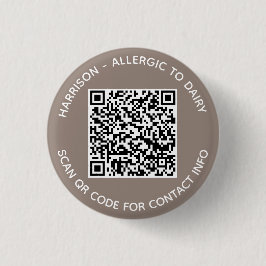 Foto QR Code Scan Kontakt Info Grey Button