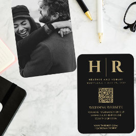 Foto QR Code-UAWG für das Hochzeitmongramm Begleitkarte