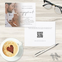 Foto QR Code Verlobung Einladung für Budgetskripte