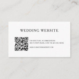 Foto QR Code Website Moderne Hochzeiten Begleitkarte