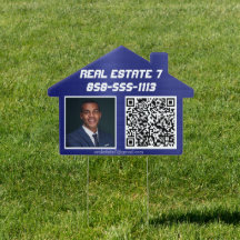 Foto QR-Code-Yard-Zeichen für Echtes Anwesen