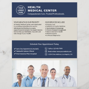Foto QR Gesundheitsklinik für kundenspezifische Lo Flyer