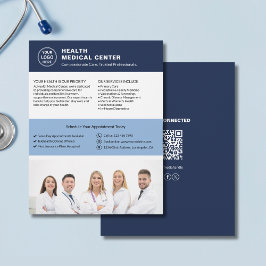 Foto QR Gesundheitsklinik für kundenspezifische Lo Flyer