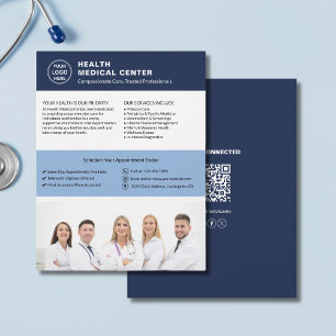 Foto QR Gesundheitsklinik für kundenspezifische Lo Flyer