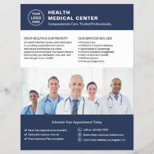 Foto QR Gesundheitsklinik für kundenspezifische Lo Flyer