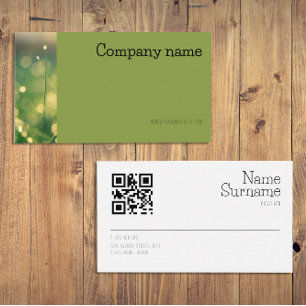Foto QR Green Business Card für einfaches Rasenmäh Visitenkarte
