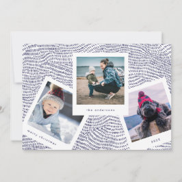 Foto-Rahmen | Blauer Frohe Weihnachten