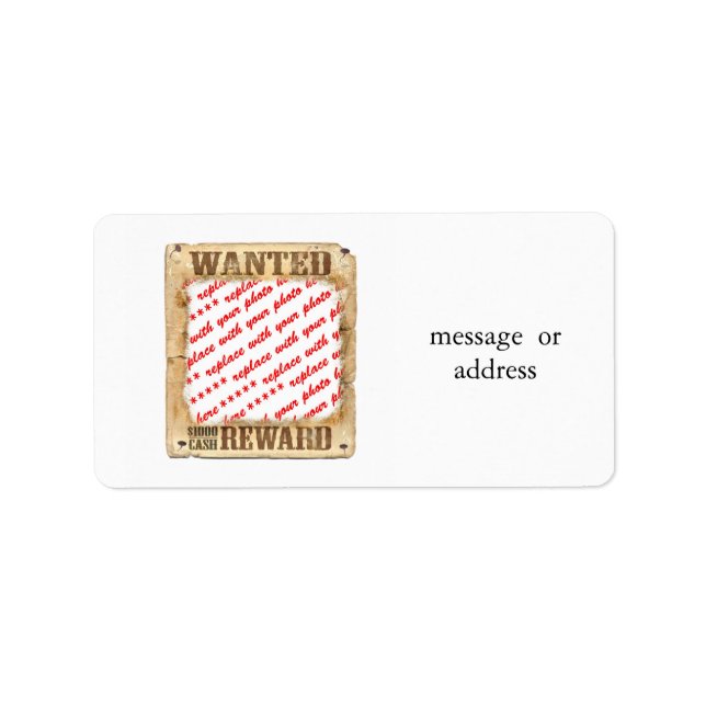 Foto-Rahmen für gewollt Poster Adressaufkleber (Vorne)