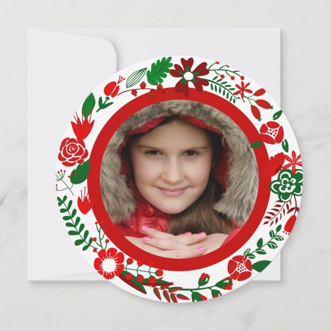 Foto-Rahmen für Red White & Green Weihnachten (Vorderseite)