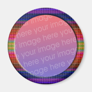 Foto-Rahmen mit bunten Texturen Magnet