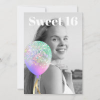 *~* FOTO - Rainbow Sweet 16 Balloon AP29 Birthday