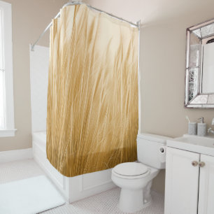Foto Realistischer Pampas Grass Beige Minimal Duschvorhang