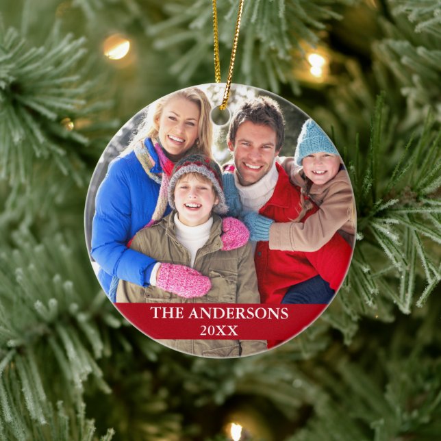 Foto Red Keramik Ornament (Baum)