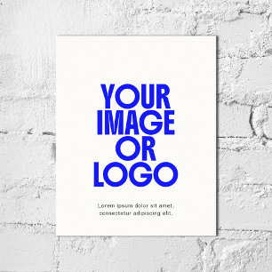 Foto-Reisegeschäft-Logo Einfach Minimal Weiß Poster