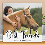 Foto Reiten Fotoplatte<br><div class="desc">Feiern Sie Ihre beste Freundin mit einer eigenen Pferd Foto Keepake-Plakette. Wunderschönes Geschenk an alle Pferd Mama's & Reiter ! Personalisieren Sie sich mit dem Foto und dem Namen Ihres Pferdes. COPYRIGHT © 2020 Judy Burrows, Black Dog Art - Alle Rechte vorbehalten</div>