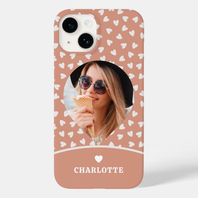 Foto Romantische Liebe Herzstück Moderne Moderne G Case-Mate iPhone 14 Hülle (Rückseite)