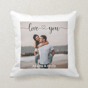 Foto romantische Liebe zum Jubiläum Kissen