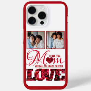 Foto Rotes Herz I Liebe Sie Mama Eleganter Mütter  Case-Mate iPhone Hülle