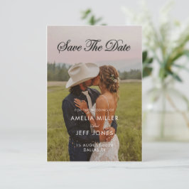 Foto rustikal minimalistisch moderne Cowboy-Speich Save The Date