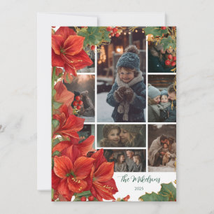Foto Rustikale Rote Amaryllis Weihnachten