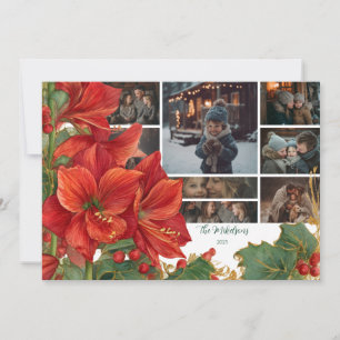Foto Rustikale Rote Amaryllis Weihnachten