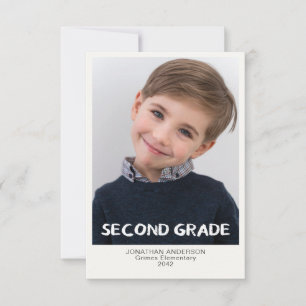 Foto-Sake-Karte für das zweite Schuljahr