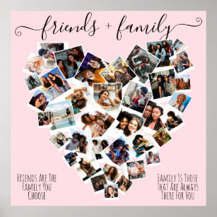 Foto-Sammelpostposten für Freunde und Familienmitg Poster