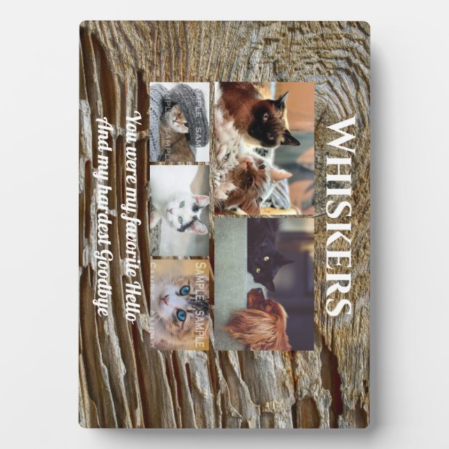 Foto-Sammlung für Haustiere | Lieblings-Hello-Holz Fotoplatte (Vorderseite)