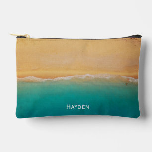 Foto Sand und Meeresküste Personalisiert Zubehörtasche