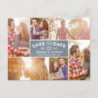 Foto Save the Date anzeigen Postkarte