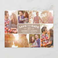 Foto Save the Date anzeigen Postkarte
