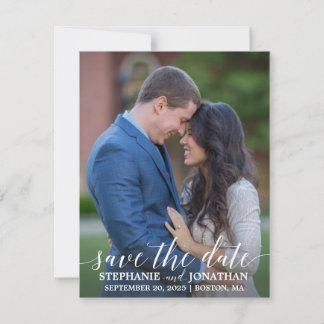 Foto Save the Date Card Modernes Kalligrafie
