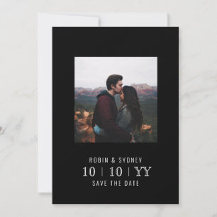 Foto   SAVE THE DATE   flach   Schwarz