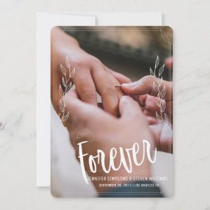 Foto Save the Date für immer Design Einladung