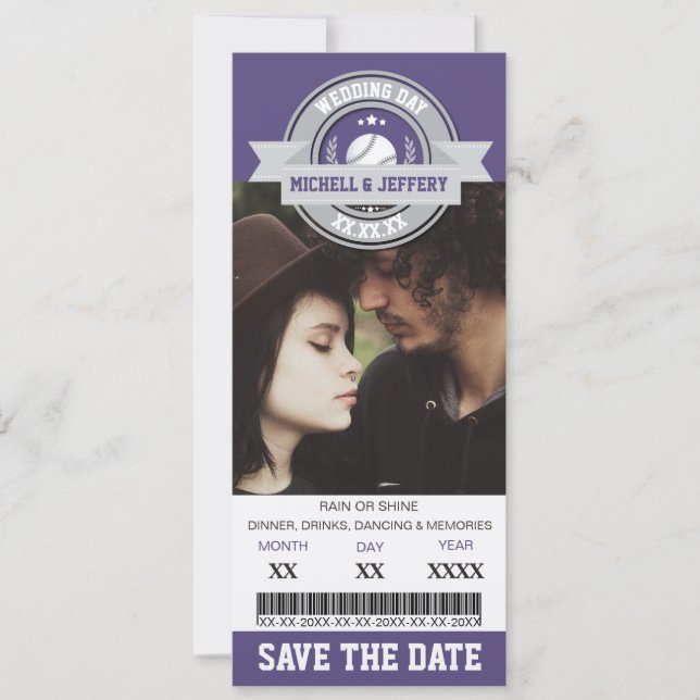 Foto Save the Date Hochzeitsportkarte (Vorderseite)