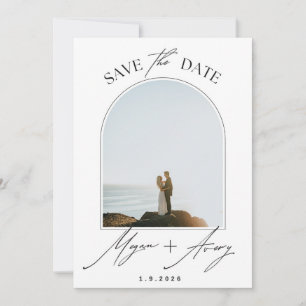 Foto Save the Date-Karte mit Doppelbild Date