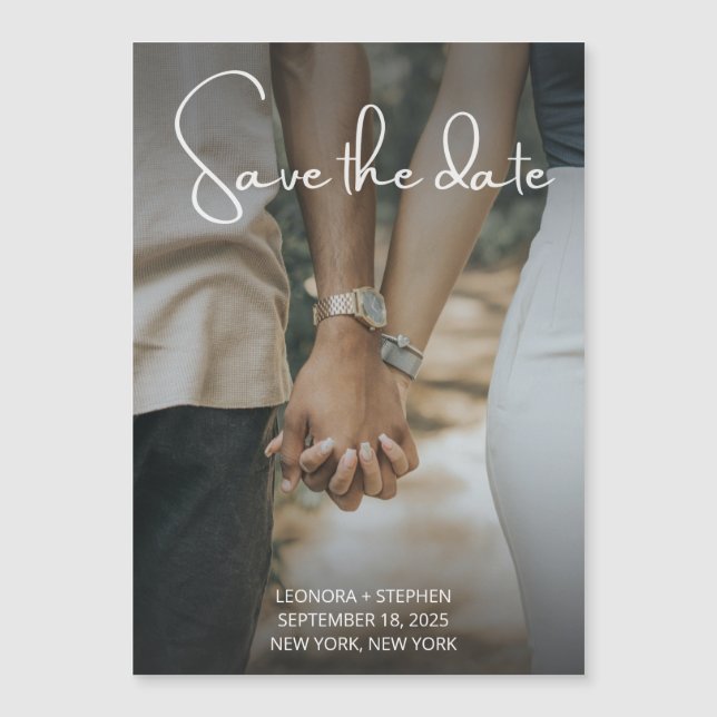 Foto Save the Date Magneteinladung (Vorderseite)