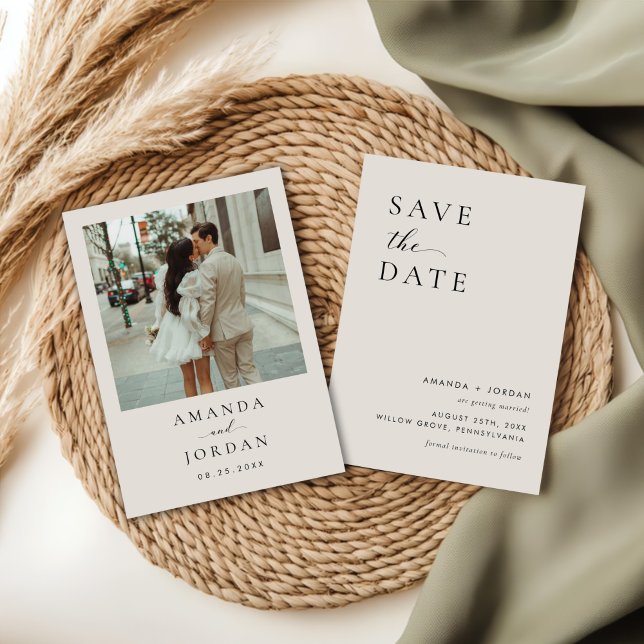 Foto Save the Date Minimalistisch Einladung (Von Creator hochgeladen)