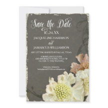 Foto Save the Date Moderne Malerische Blume Kunst